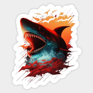 Shark Design Sticker